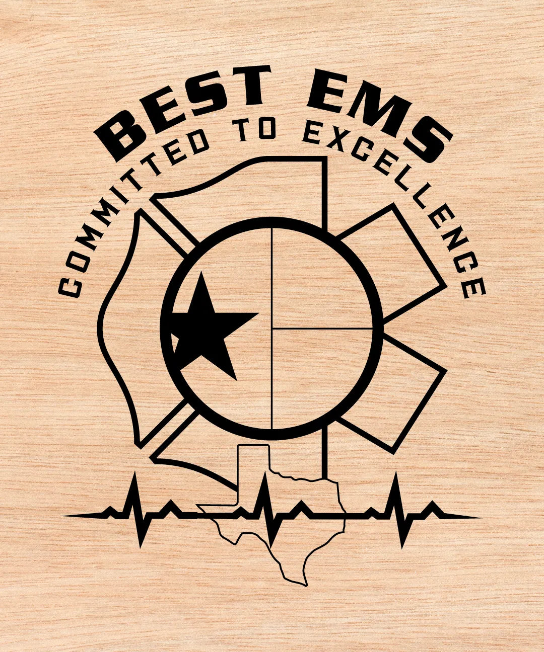 Best EMS Logo SVG

Texas EMS Vector Design

Paramedic Badge Engraving File

Medical Shield CNC File

EMS Vector for Laser Cutting