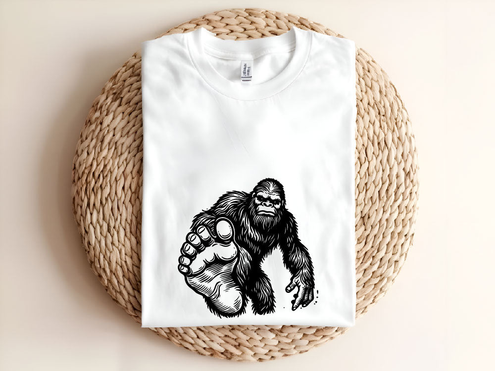 Bigfoot Line Art Vector