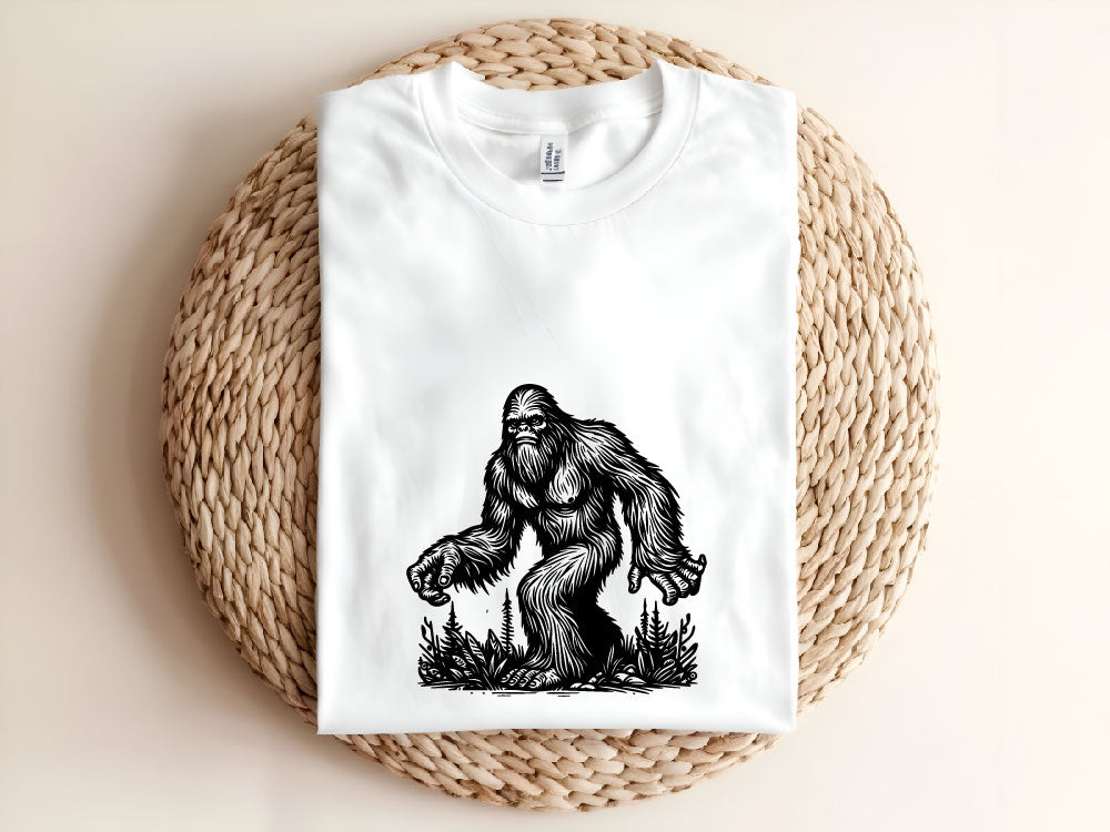 Bigfoot Line Art Vector