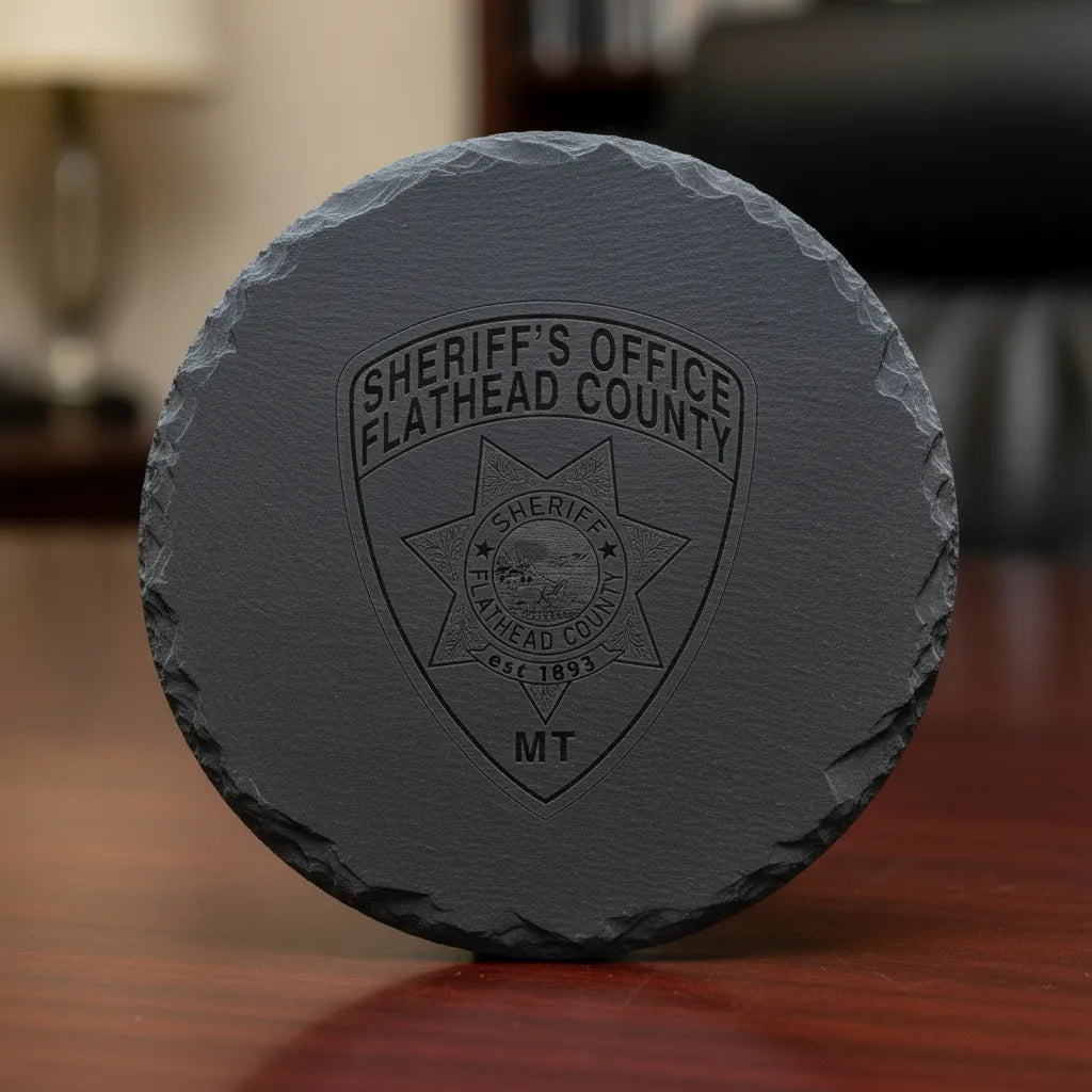 Flathead County Sheriff Patch SVG

Montana Law Enforcement Vector Design

6-Point Star Shield Engraving File

Flathead County MT Sheriff Sign CNC File

Oro y Plata Mountain Seal Vector for Laser Cutting