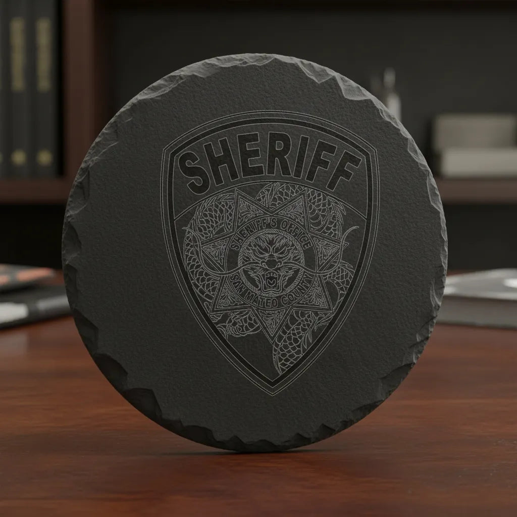 San Mateo County Sheriff Patch SVG

California Law Enforcement Vector Design

Sheriff Shield Patch Engraving File

San Mateo CA Sheriff Sign CNC File

California Bear Patch Vector for Laser Cutting
