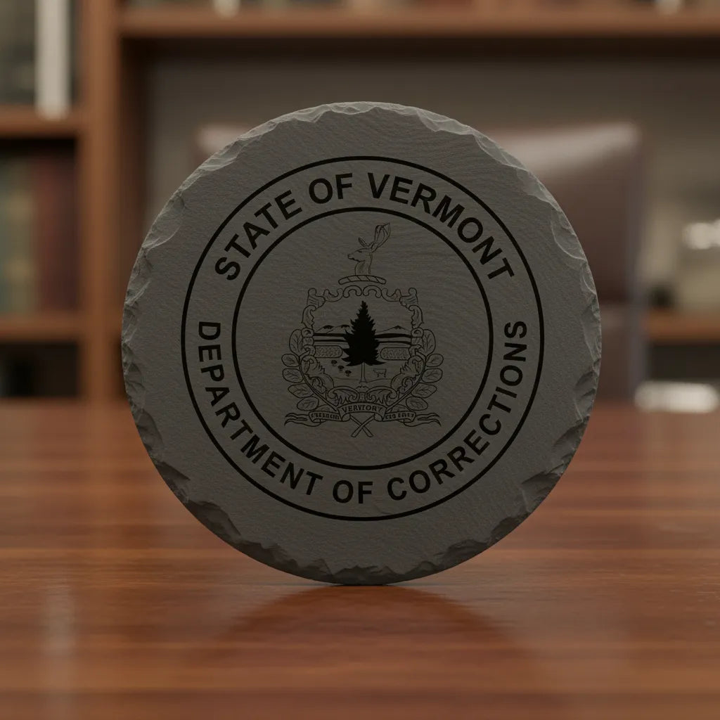 Vermont Department of Corrections Seal SVG

State of Vermont Law Enforcement Vector

Corrections Officer Seal Engraving File

Vermont State Seal CNC File

Department of Corrections Vector for Laser Cutting