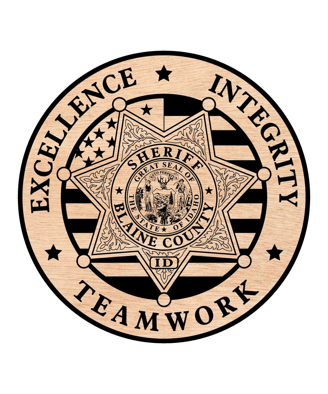 Blaine County Sheriff Badge Idaho SVG Idaho Law Enforcement Vector