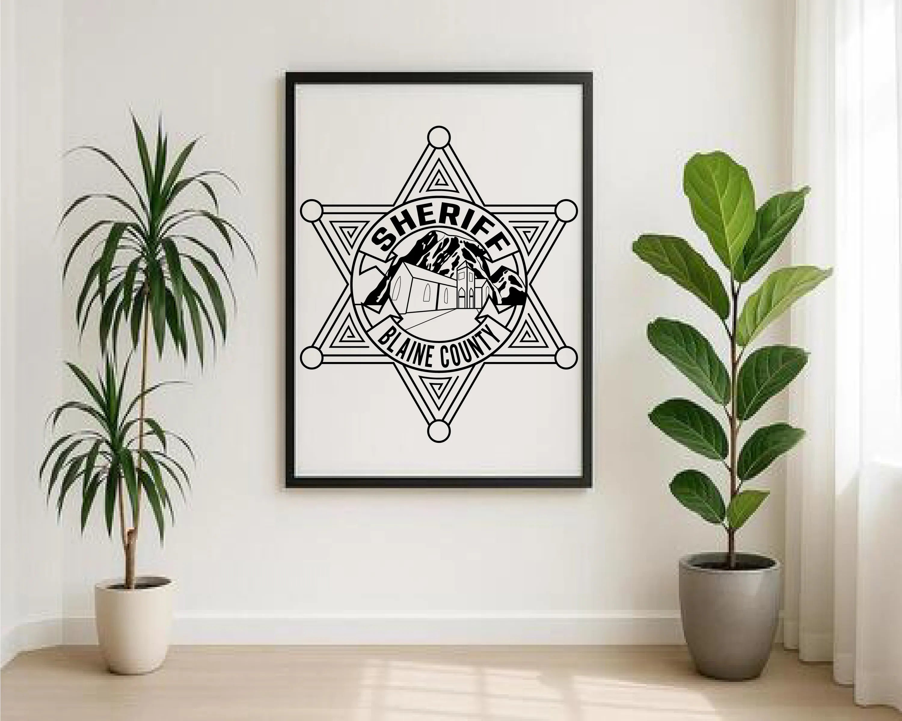 Blaine County Sheriff Badge SVG Law Enforcement Vector