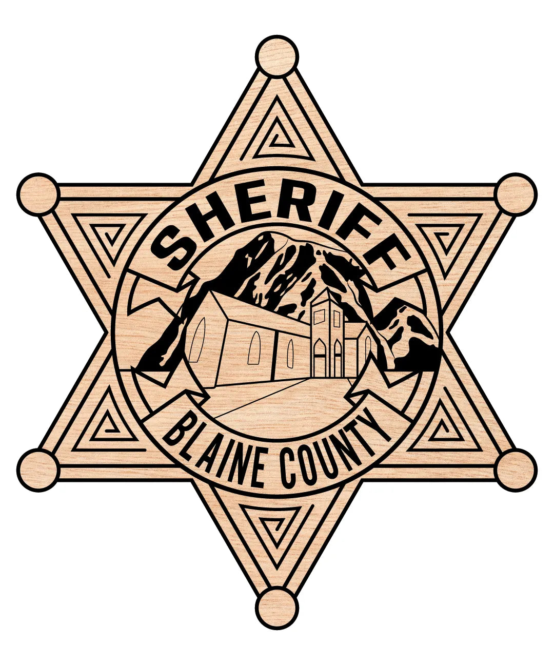 Blaine County Sheriff Badge SVG Law Enforcement Vector