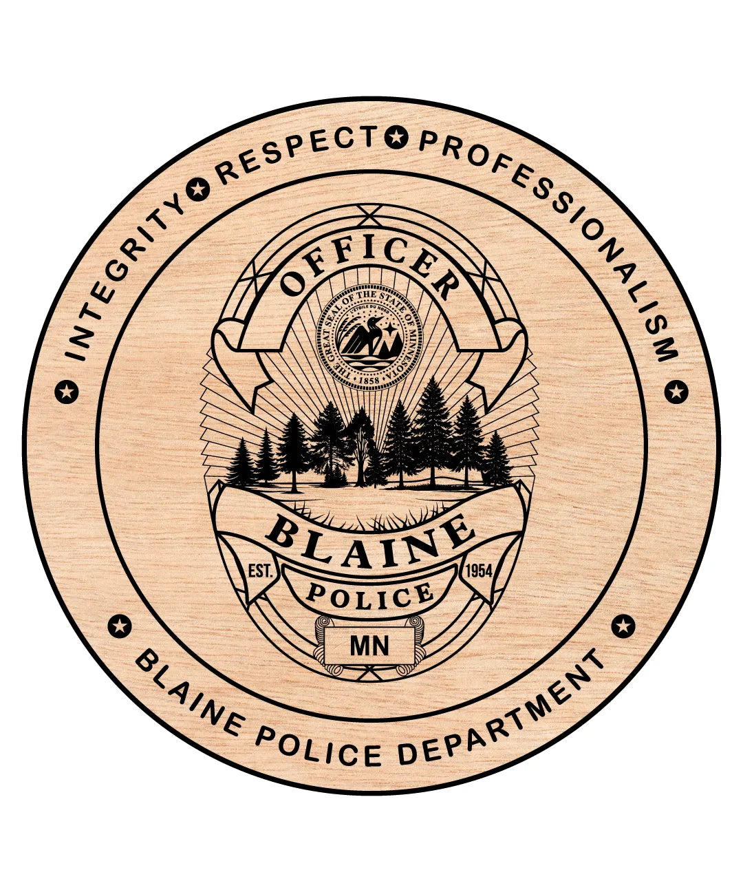 Blaine Police Department Minnesota SVG Minnesota Law Enforcement Vector