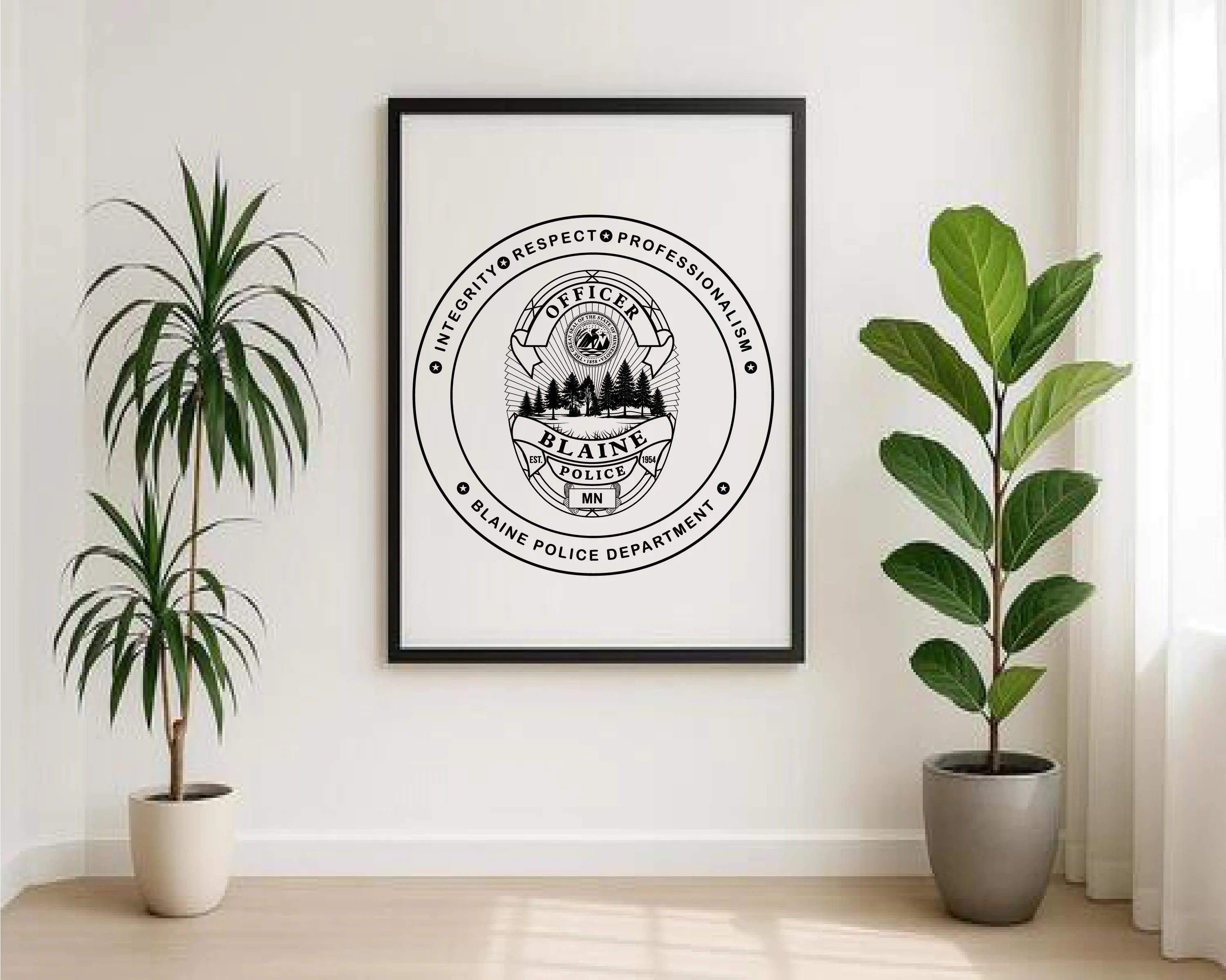 Blaine Police Department Minnesota SVG Minnesota Law Enforcement Vector