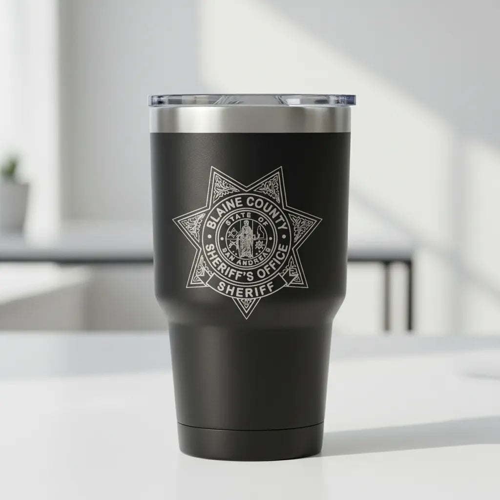 Blaine County Sheriff Badge SVG

San Andreas Law Enforcement Vector

7-Point Star Sheriff Badge Engraving File

Blaine County San Andreas Sign CNC File

Fictional Gaming Sheriff Star Vector