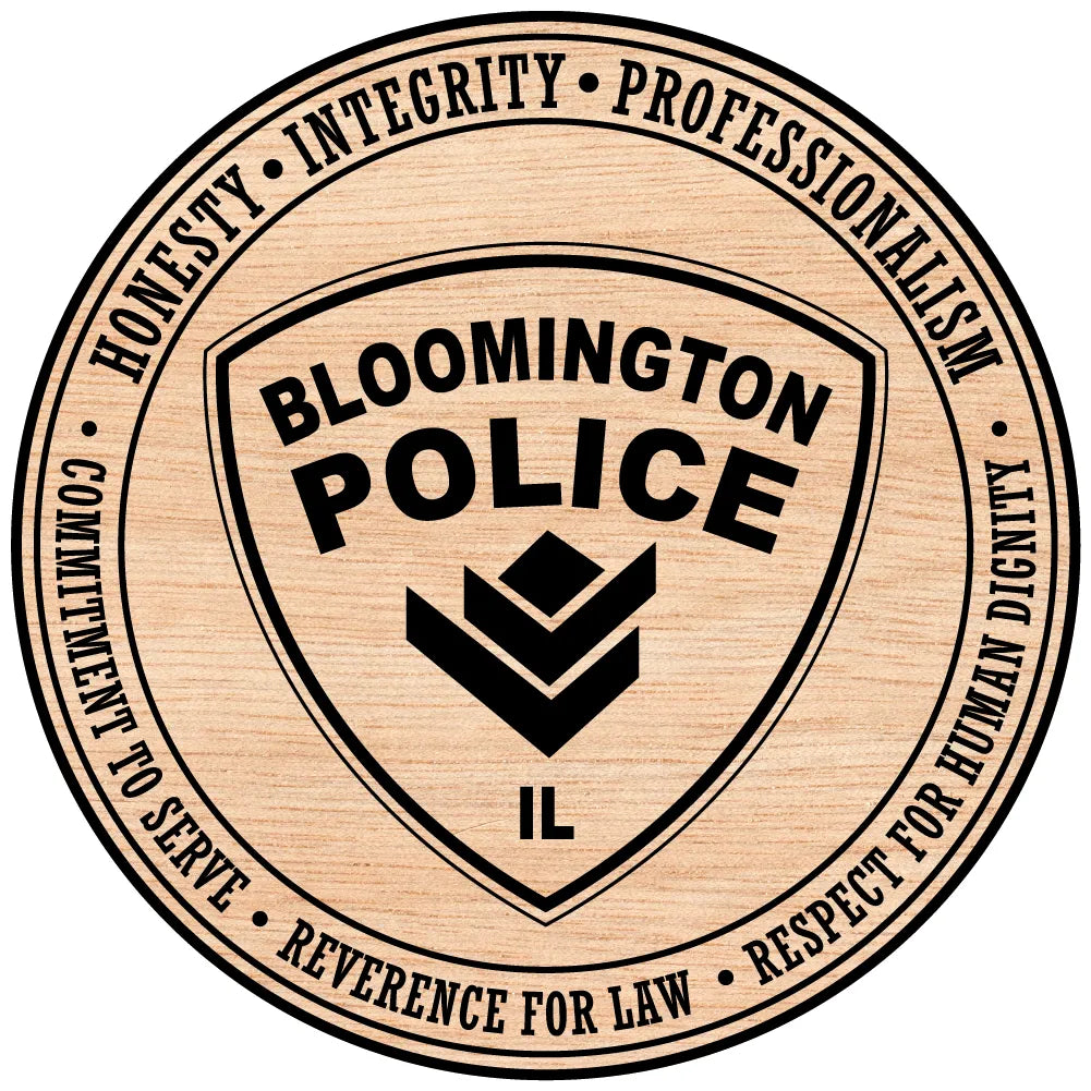 Bloomington Police Department Patch SVG Illinois Law Enforcement Vector