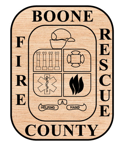 Boone County Fire Rescue Patch SVG Firefighter Vector