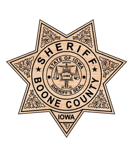 Boone County Sheriff's Office Badge SVG Iowa Law Enforcement Vector