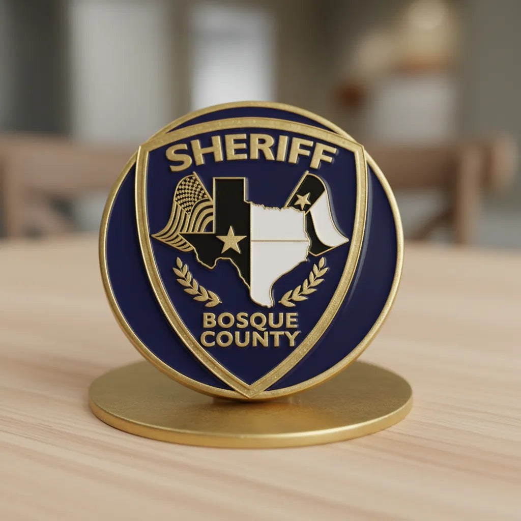 Bosque County Sheriff Patch SVG

Texas Law Enforcement Vector

Sheriff Shield Texas Map Emblem

Deputy Plaque Engraving File

Bosque County Sheriff Sign CNC File
