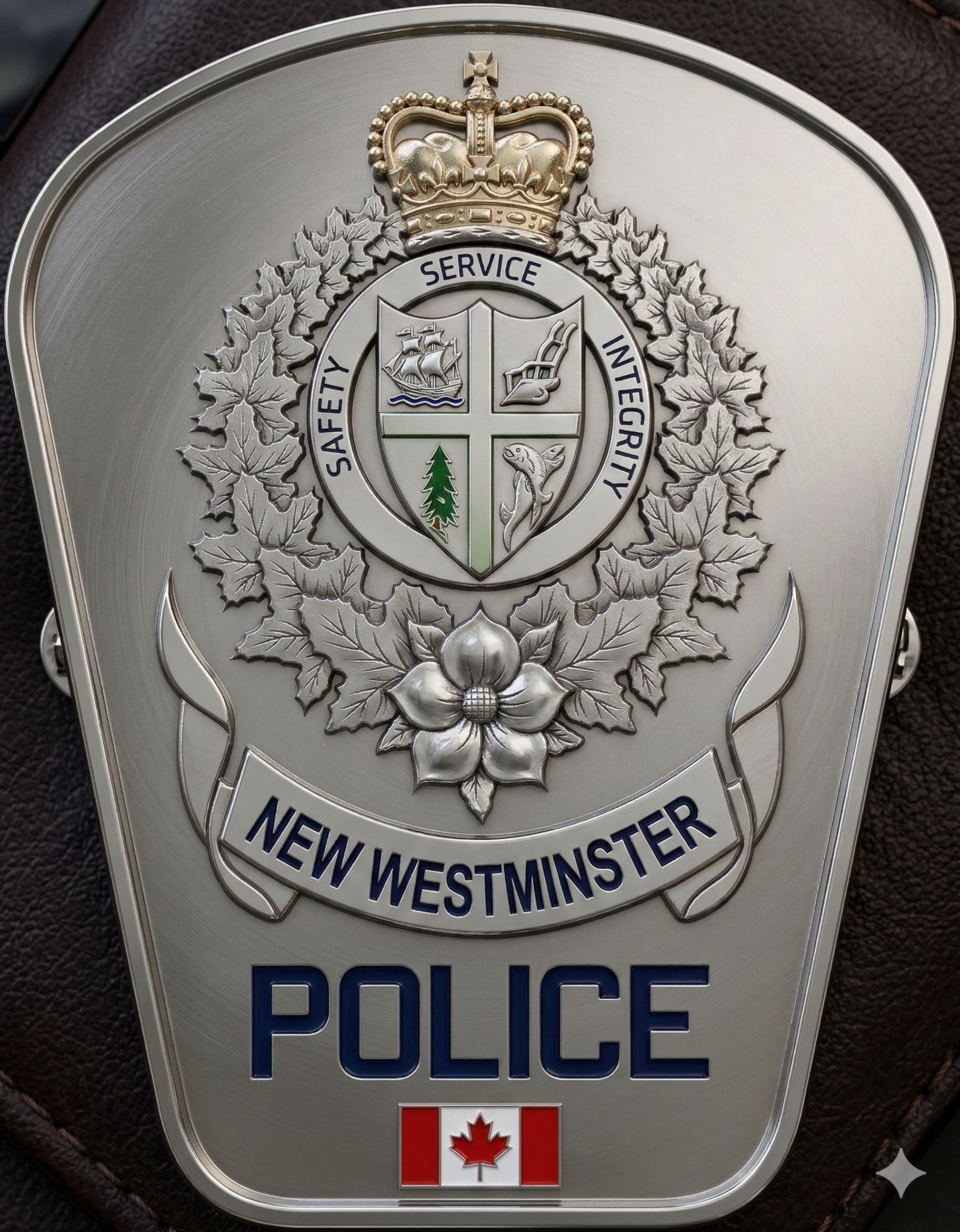 New Westminster Police Patch SVG

British Columbia Law Enforcement Vector

Canadian Police Maple Leaf Emblem

Police Patch Engraving File

New Westminster Sign CNC Router File