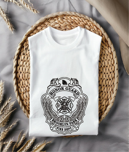 Brooklyn Park Fire Department Honor Guard Badge SVG Minnesota Firefighter Vector