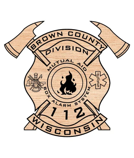Brown County Fire MABAS Division 112 Emblem SVG Wisconsin Fire Department Vector