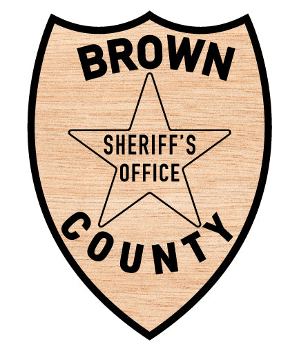 Brown County Sheriff Patch SVG Illinois Law Enforcement Vector