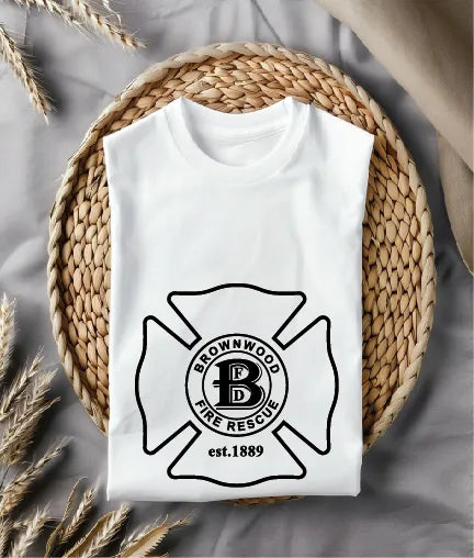 Brownwood Fire Rescue Badge SVG Texas Fire Department Vector