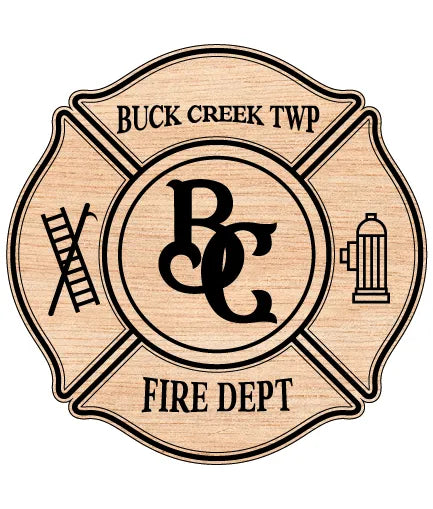 Buck Creek Township Fire Department Badge SVG Fire Rescue Vector
