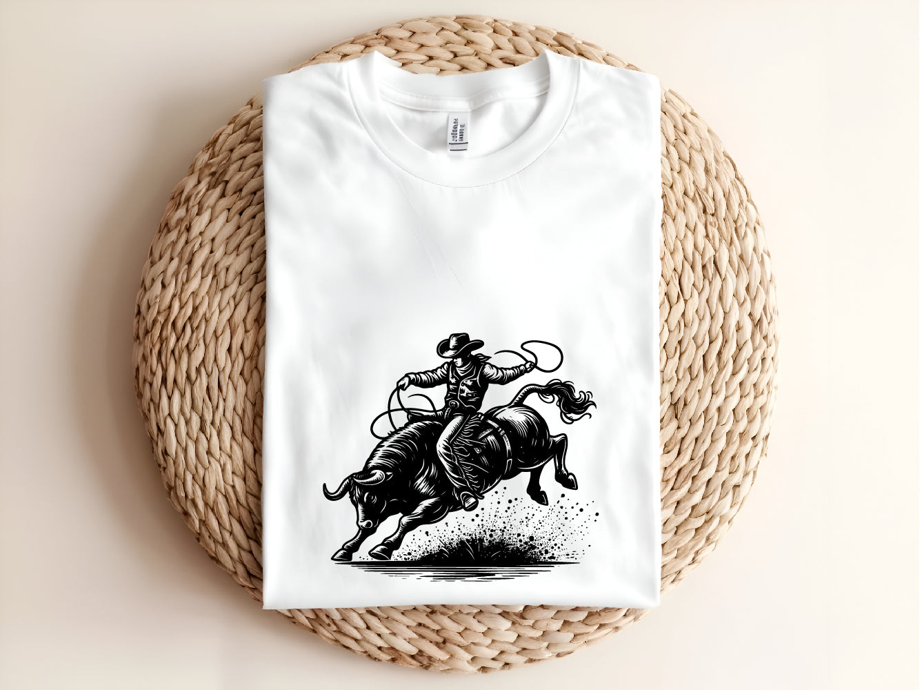 Bull Rider Logo Vector