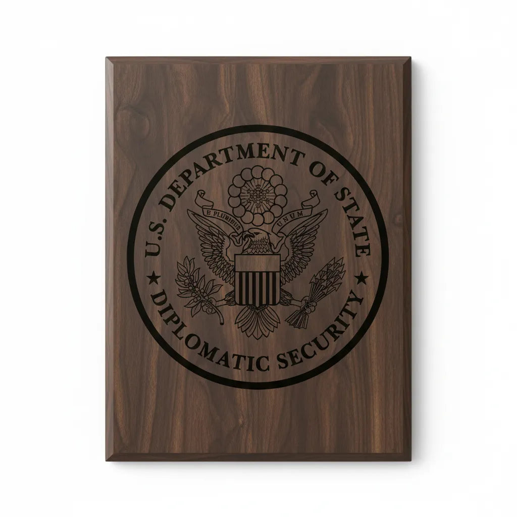 Bureau of Diplomatic Security Logo SVG for CNC

DSS Department of State Vector for Laser Engraving

Diplomatic Security Service Emblem for Wood Carving

Professional DSS Law Enforcement Logo Design

Bureau of Diplomatic Security SVG for CNC Router Projects