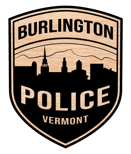 Burlington Police Department Patch SVG

Vermont Law Enforcement Vector Design

City Skyline Shield Engraving File

Burlington VT Police Sign CNC File

Police Uniform Patch Vector for Lasers