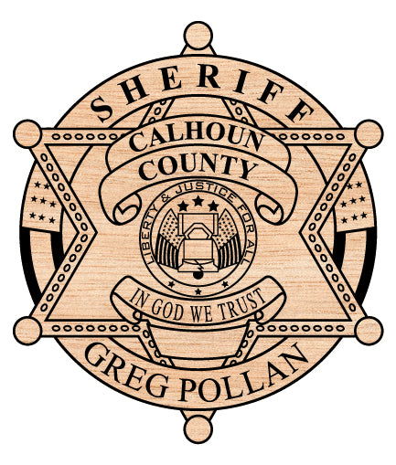 Calhoun County Sheriff Badge SVG Mississippi Law Enforcement Vector