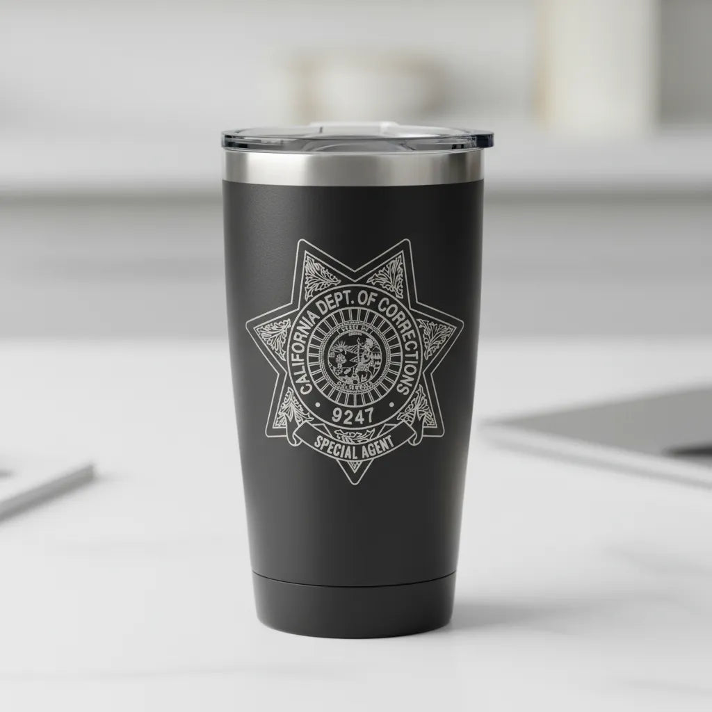 California Dept of Corrections Special Agent Badge SVG

CA Law Enforcement Seven Pointed Star Vector Design

State of California Seal Engraving File

CDCR Special Agent Badge Sign CNC File

Corrections Officer Badge Vector for Lasers