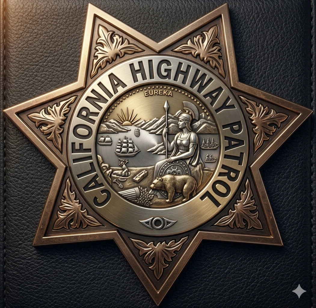 California Highway Patrol Badge SVG

CHP Law Enforcement Vector Design

Police Badge Engraving File

California Highway Patrol Sign CNC File

7-Point Star Badge Vector for Laser Cutting