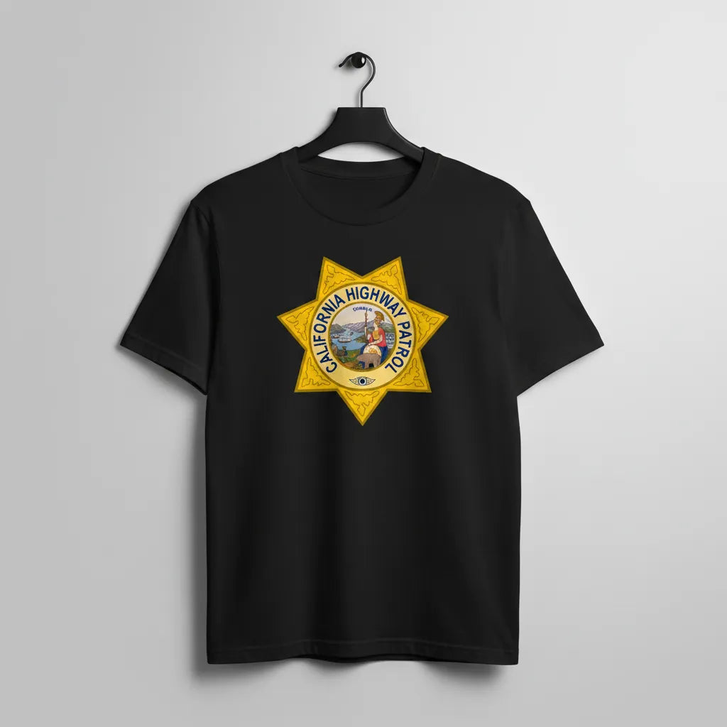 California Highway Patrol Color Badge SVG

CHP Law Enforcement Sublimation File

Full Color Police Badge Vector for UV Printing

California Highway Patrol Apparel Design

7-Point Star Shield Vector File