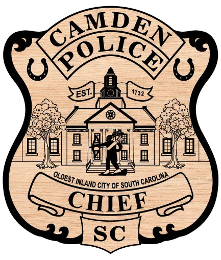 Camden Police Chief Badge South Carolina SVG Police Vector