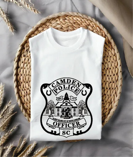 Camden Police Officer Badge South Carolina SVG Police Vector