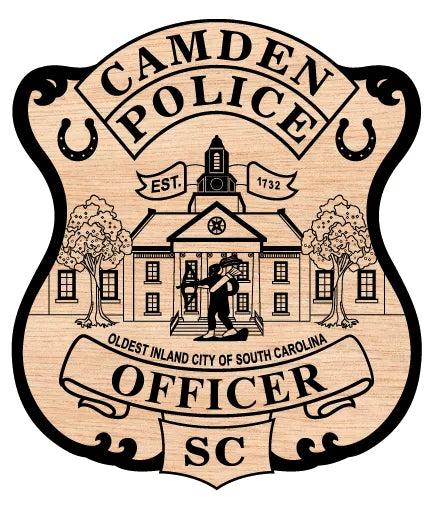 Camden Police Officer Badge South Carolina SVG Police Vector