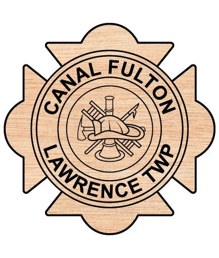 Canal Fulton Lawrence Township Fire Department Badge Ohio SVG Firefighter Vector