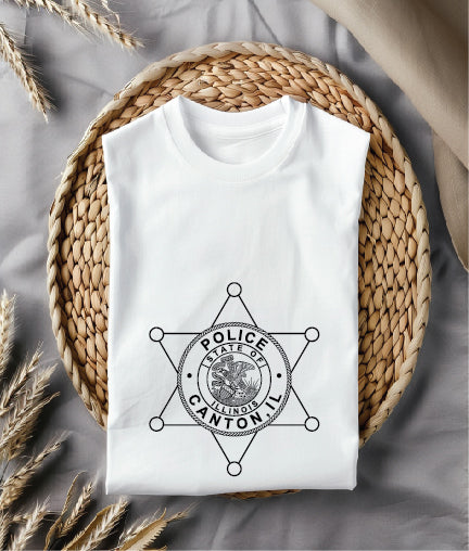 Canton Police Department Badge SVG

Illinois Law Enforcement Vector Design

State of Illinois Seal Police Emblem

Six Point Star Badge Engraving File

Canton IL Police Sign CNC File