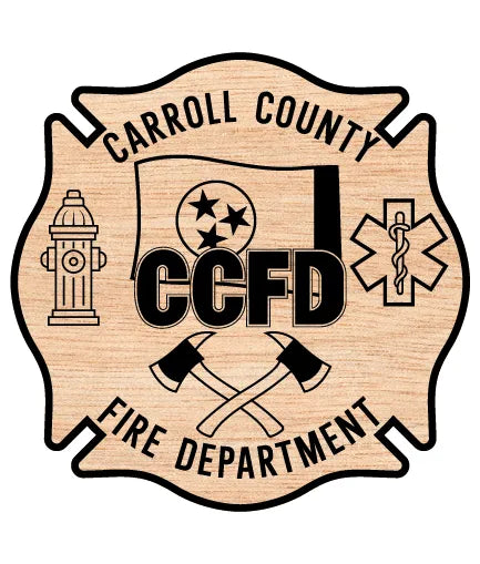 Carroll County Fire Department Badge Tennessee SVG Fire Rescue Vector