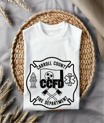 Carroll County Fire Department Badge Tennessee SVG Fire Rescue Vector