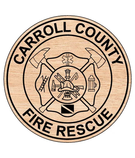 Carroll County Fire Rescue Logo SVG Firefighter Vector