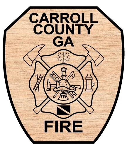 Carroll County Fire Rescue Patch GA SVG Firefighter Vector