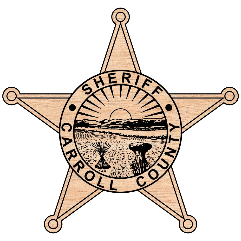 Carroll County Sheriff Office Badge SVG Law Enforcement Vector