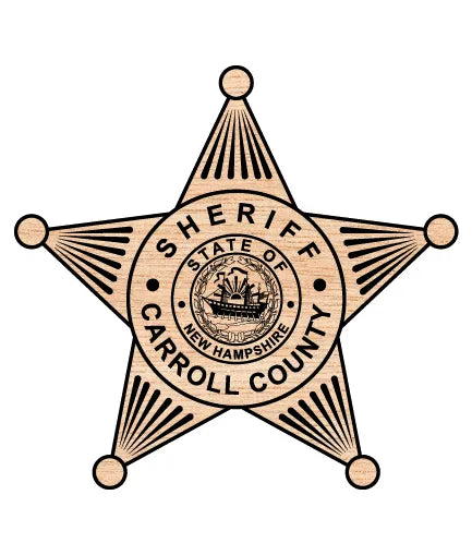 Carroll County Sheriff's Office Badge New Hampshire SVG Law Enforcement Vector