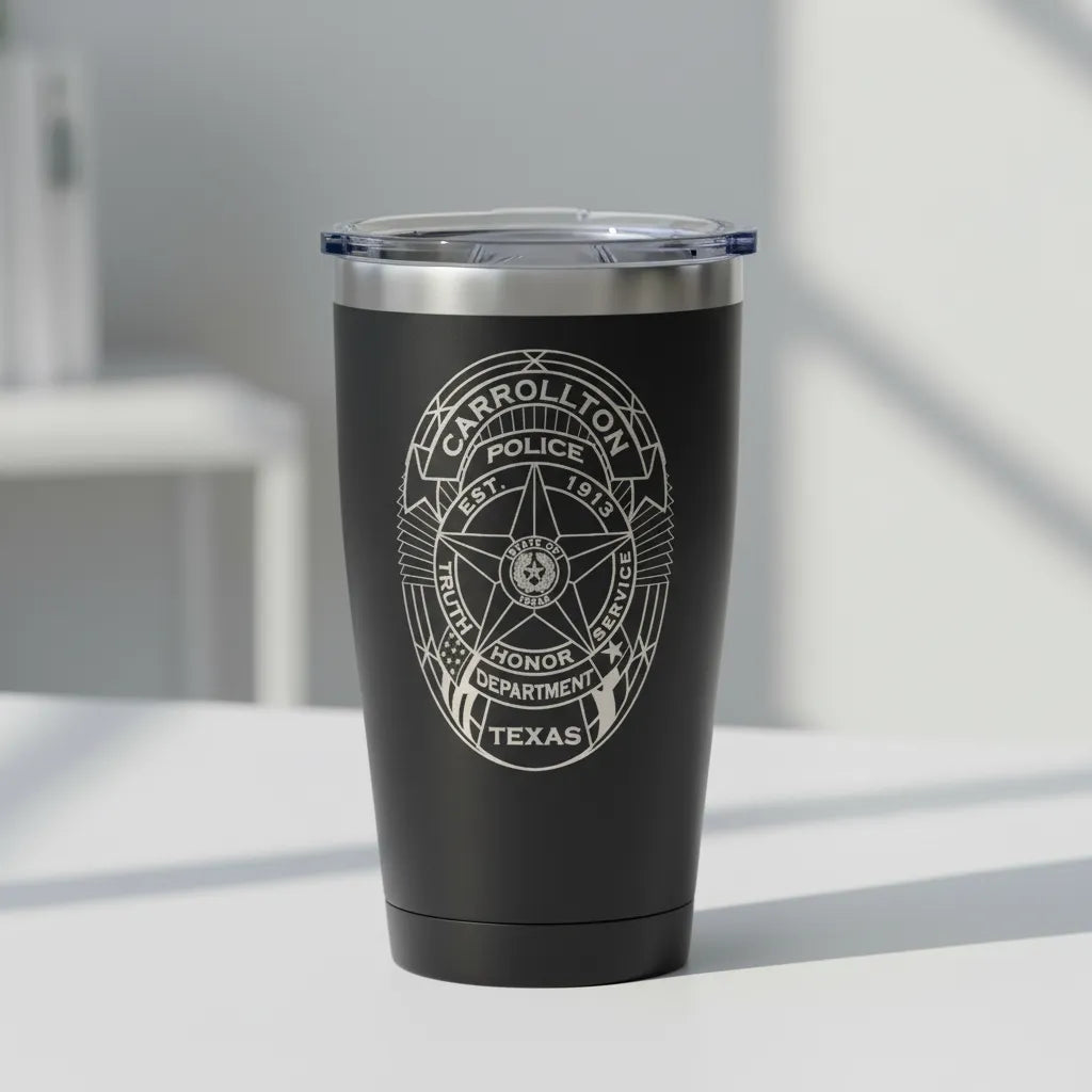Carrollton Police Department Badge SVG

Texas Law Enforcement Vector Design

Lone Star Police Badge Engraving File

Carrollton TX Police Sign CNC File

State of Texas Seal Vector for Lasers