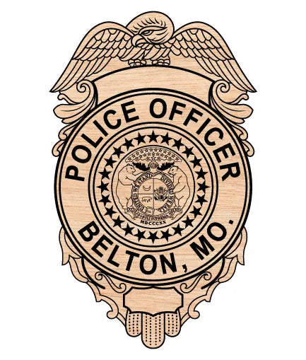 Cass County Belton Police Officer Badge MO SVG Police Vector
