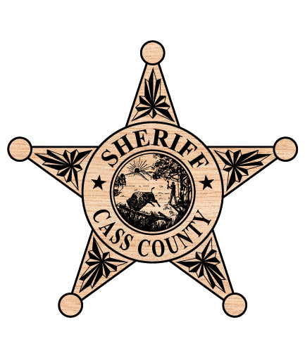 Cass County Sheriff Badge SVG Indiana Law Enforcement Vector