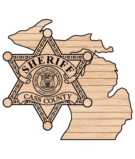 Cass County Sheriff's Office Badge Michigan SVG Law Enforcement Vector