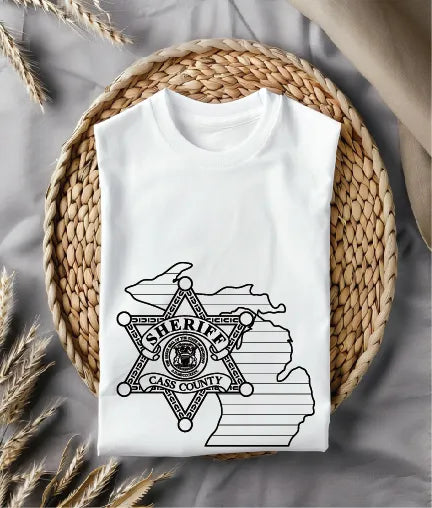 Cass County Sheriff's Office Badge Michigan SVG Law Enforcement Vector