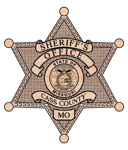 Cass County Sheriff's Office Badge Missouri SVG Law Enforcement Vector