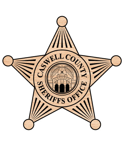 Caswell County Sheriff Badge SVG

North Carolina Law Enforcement Vector

Sheriff Office 5-Point Star Emblem

Deputy Plaque Engraving File

Caswell County Sign CNC File
