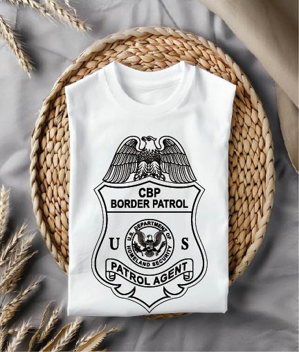 CBP Border Patrol Agent Badge SVG for CNC

Border Patrol Patrol Agent Shield Vector Design

U.S. Customs and Border Protection Emblem for Laser
