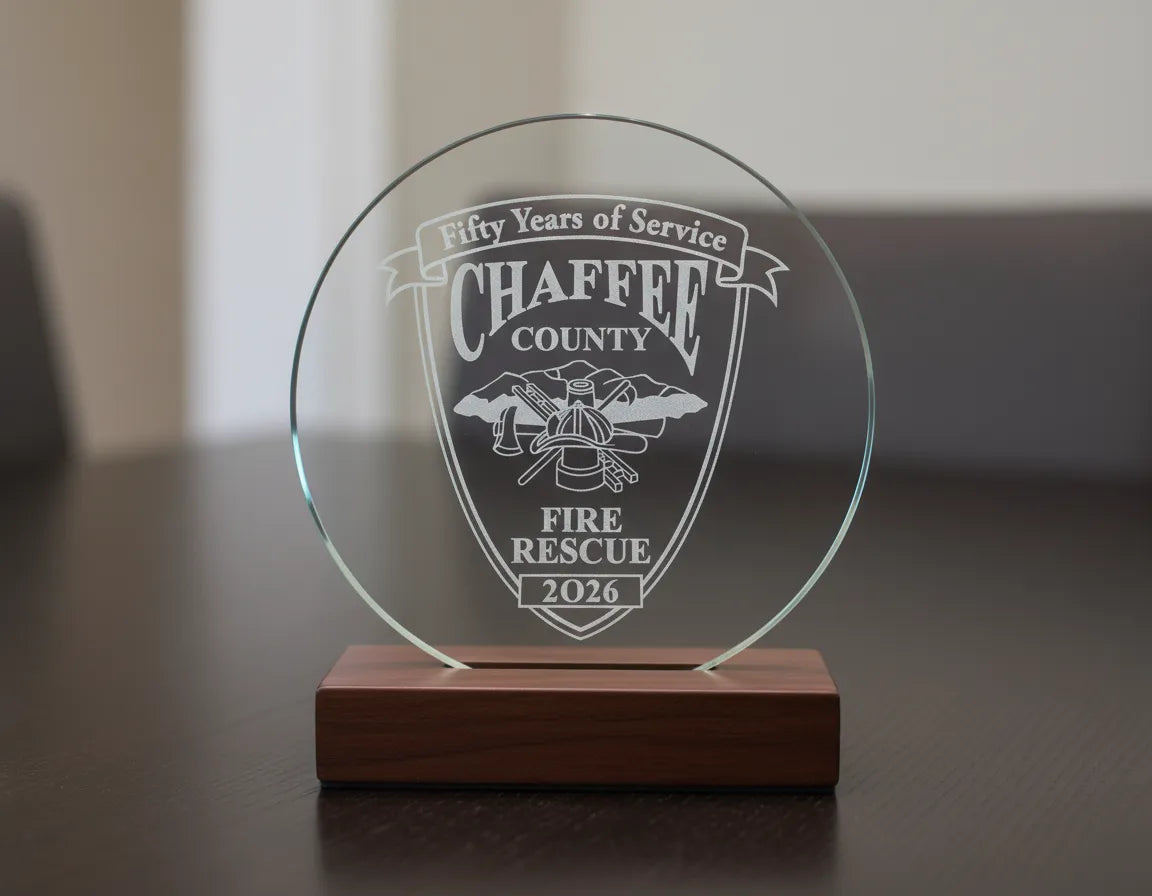 Chaffee County Fire Protection District Logo SVG

Colorado Fire Department Vector Design

Mountain Landscape Fire Rescue Engraving File

Chaffee County CO Fire Sign CNC File

Firefighter Maltese Cross Vector for Laser Cutting