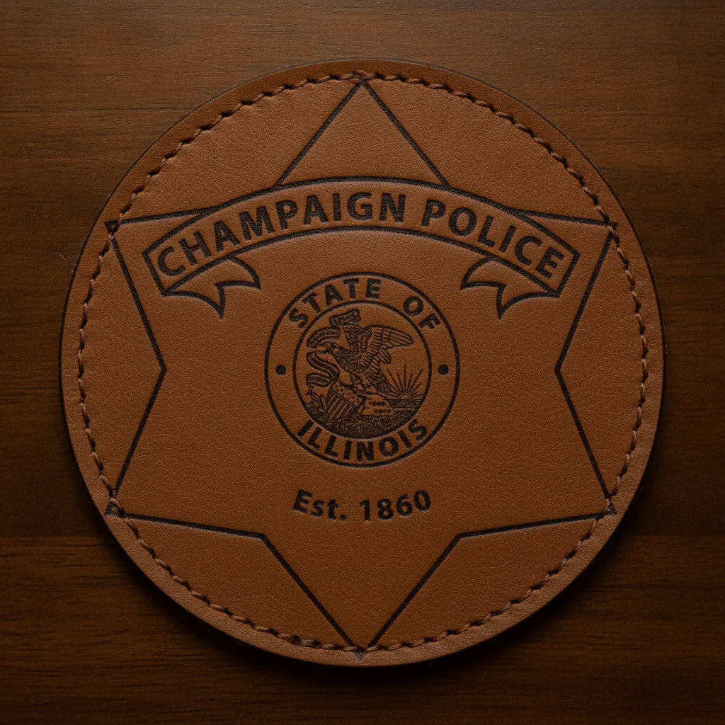 Champaign Police Department Badge SVG

Illinois Law Enforcement 6 Point Star Vector

State of Illinois Seal Engraving File

Champaign Police Star Sign CNC File

Police Badge Shield Vector for Lasers